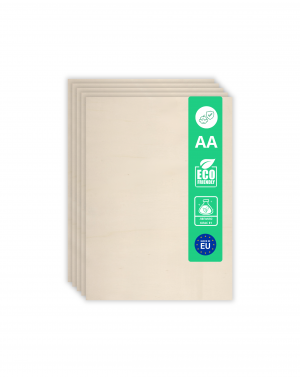 Шперплат липа 2мм – формат A3 – двустранно шлайфан – качество АА