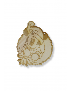 Коледна Фигурка за оцветяване Мики Маус  /Играчка за елха + подарък цветни моливи