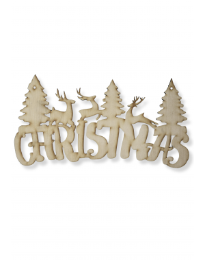 Висящ надпис " Christmas" 1