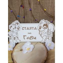 Табела за детска стая с анимационни герои