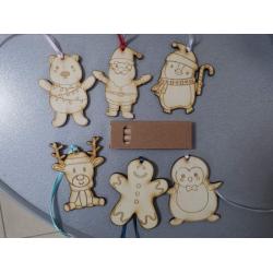 СЕТ ОТ КОЛЕДНИ фигурки ЗА ОЦВЕТЯВАНЕ + ЦВЕТНИ МОЛИВИ
