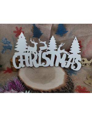 Висящ надпис " Christmas"