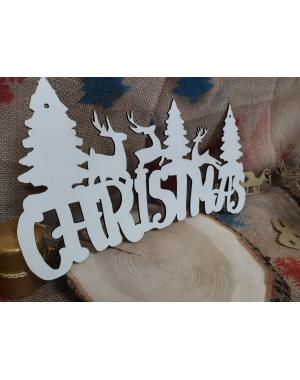 Висящ надпис " Christmas"