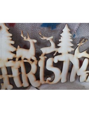 Висящ надпис " Christmas" 1