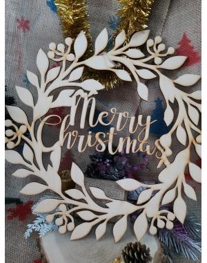 Коледен венец "Merry Christmas"