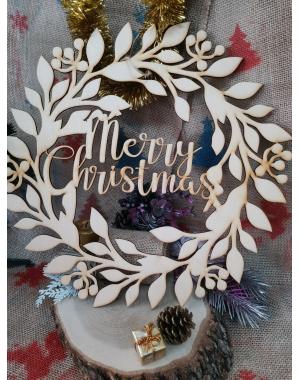 Коледен венец "Merry Christmas"