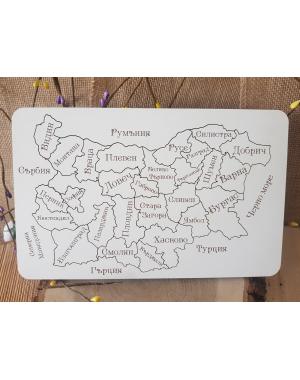 Пъзел- карта на България 
