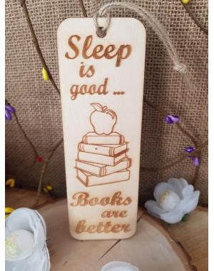 Книгоразделител " sleep is good"