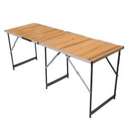 FAVO DUO DECOR 150/50– Сгъваема двойна маса с дървесен MDF плот -ПРОФИЛ М