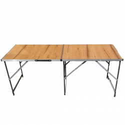 FAVO DUO DECOR 150/50– Сгъваема двойна маса с дървесен MDF плот -ПРОФИЛ М