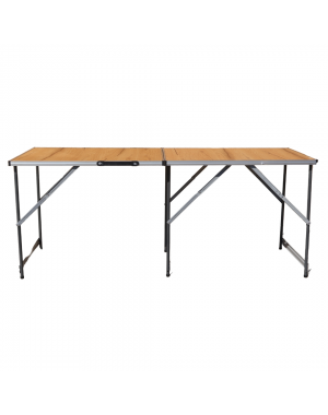 FAVO DUO DECOR 150/50– Сгъваема двойна маса с дървесен MDF плот -ПРОФИЛ М 