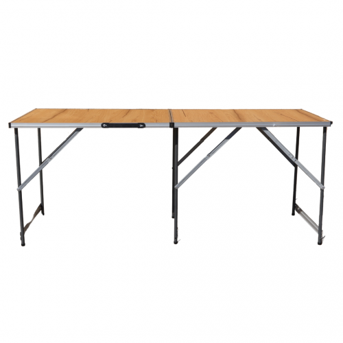 FAVO DUO DECOR 150/50– Сгъваема двойна маса с дървесен MDF плот -ПРОФИЛ М
