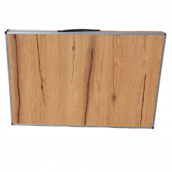 FAVO DUO DECOR 150/50– Сгъваема двойна маса с дървесен MDF плот -ПРОФИЛ М