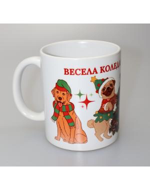 Коледна чаша с животни 