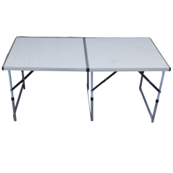 FAVO ALU COMPACT 120/60– Сгъваема маса с регулируема височина и MDF плот профил М