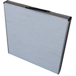 FAVO ALU COMPACT 120/60– Сгъваема маса с регулируема височина и MDF плот профил М