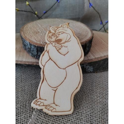 Фигура за оцветяване/ Маша и Мечока